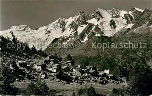 AK / Ansichtskarte 33 Saas_Grund Panorama Triftalp Mischabelkette Walliser Alpen  Saas_Grund