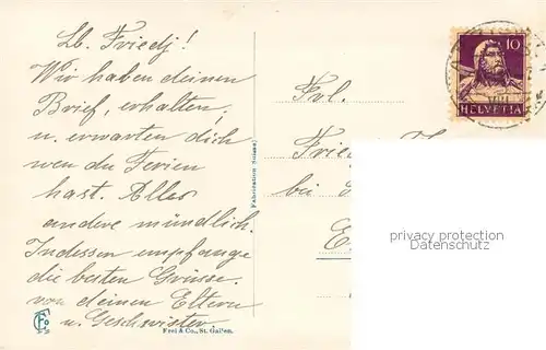 AK / Ansichtskarte Amriswil_TG Zentrum Brunnen Kirche Amriswil TG