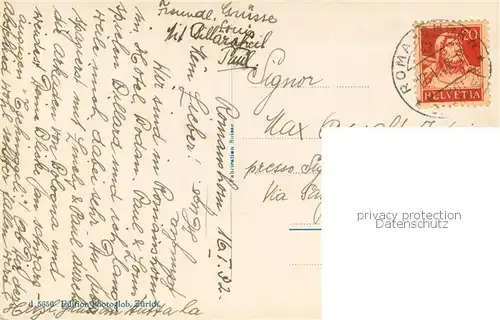 AK / Ansichtskarte Romanshorn_TG Stadtansicht mit Kirche Blick ueber den Bodensee Romanshorn TG