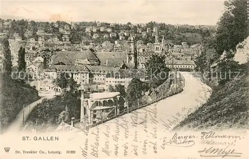 AK / Ansichtskarte St_Gallen_SG Stadtpanorama St_Gallen_SG