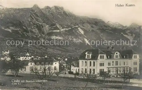 AK / Ansichtskarte Grabs_SG Bezirkskrankenhaus Hoher Kasten Appenzeller Alpen Grabs_SG