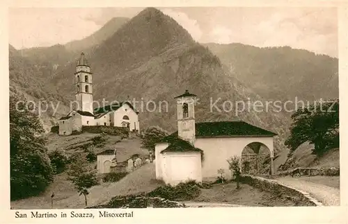 AK / Ansichtskarte Soazza_GR Kirche San Martino Misoxertal Serie VIII Kirchen und Kapellen in Graubuenden 