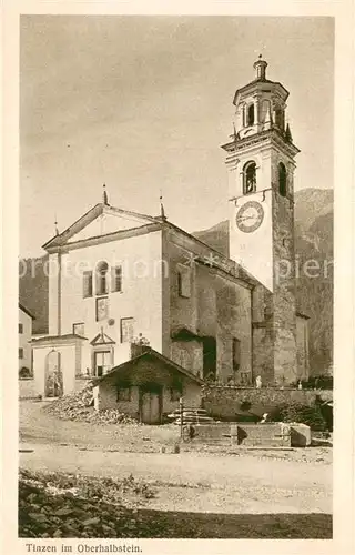 AK / Ansichtskarte Tinzen_GR Serie 35 Kirchen und Kapellen in Graubuenden Schweizer Heimatschutz Postkarten 