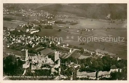 AK / Ansichtskarte Haagen_Loerrach Roettler Schloss Blick nach Brombach Haagen Loerrach