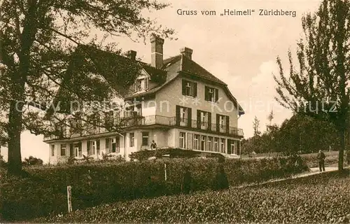 AK / Ansichtskarte Zuerich_ZH Berggasthaus Heimeli Zuerichberg Zuerich_ZH