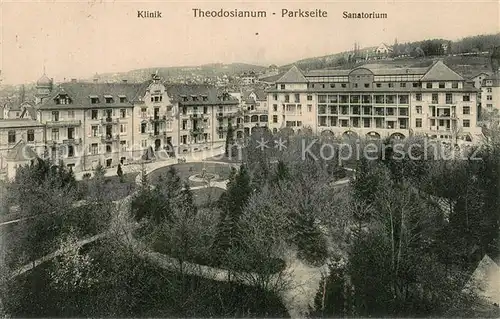 AK / Ansichtskarte Zuerich_ZH Klinik Theodosianum Park Sanatorium Zuerich_ZH