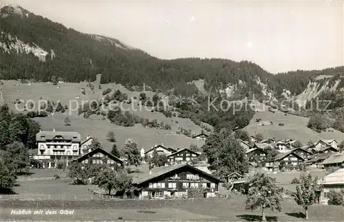 AK / Ansichtskarte Hohfluh_Bruenig_BE Dorfansicht mit Blick zum Gibel Berner Alpen Hohfluh_Bruenig_BE