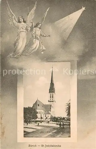 AK / Ansichtskarte Zuerich_ZH St. Jakobskirche Engel Zuerich_ZH