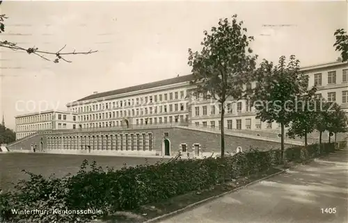 AK / Ansichtskarte Winterthur__ZH Kantonsschule Elite Bromsilber 
