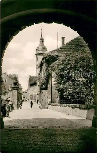 AK / Ansichtskarte Torgau Blick vom Schlosstorbogen zur Ritterstrasse Torgau