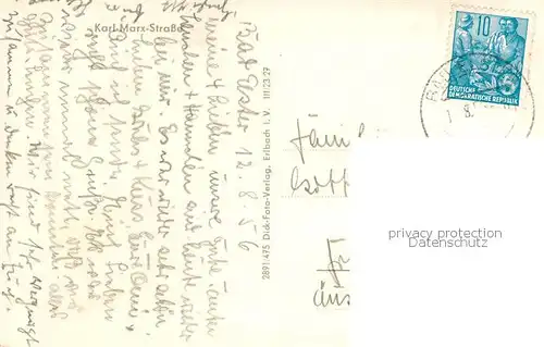 AK / Ansichtskarte Bad_Elster Karl Marx Strasse Bad_Elster