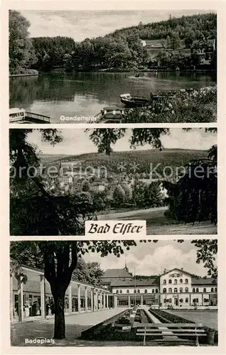 AK / Ansichtskarte Bad_Elster Gondelteich Panorama Badeplatz Bad_Elster