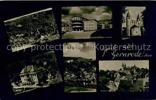 AK / Ansichtskarte Gernrode_Harz FDGB Erholungsheime Stubenberg und Fritz Hecker Ferienheim Am Spittalplatz Gernrode Harz