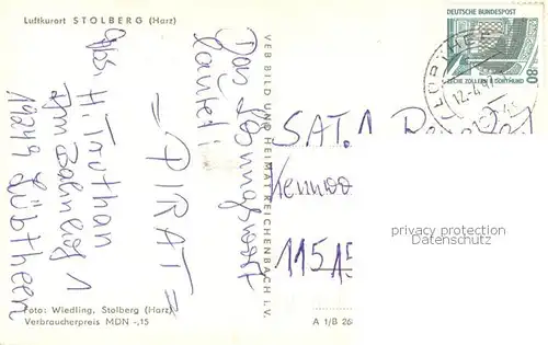 AK / Ansichtskarte Stolberg_Harz Panorama Stolberg Harz