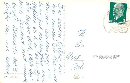 AK / Ansichtskarte Werdau_Sachsen Leninplatz Markt Teiche Stadtpark Freibad Werdau Sachsen