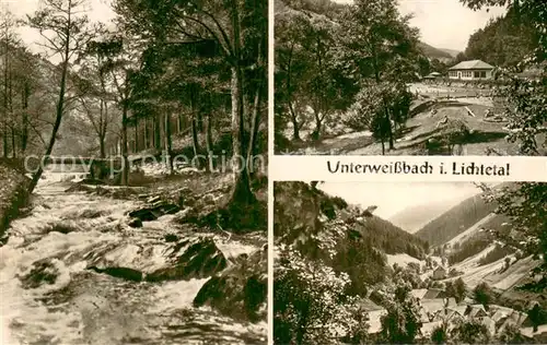 AK / Ansichtskarte Unterweissbach Partien im Lichtetal Unterweissbach