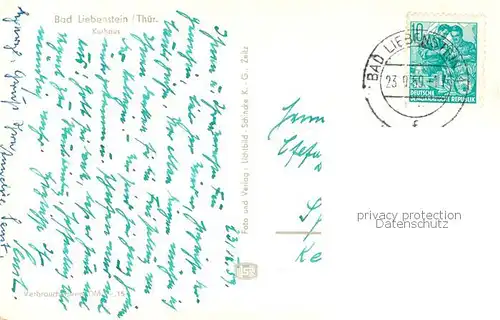 AK / Ansichtskarte Bad_Liebenstein Kurhaus Bad_Liebenstein