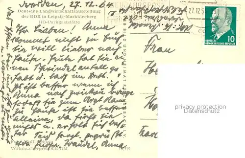 AK / Ansichtskarte Markkleeberg HO Parkgaststaette Markkleeberg