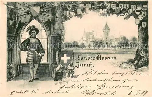 AK / Ansichtskarte Zuerich_ZH Landesmuseum Zuerich_ZH
