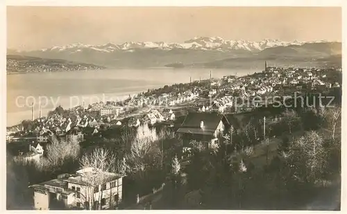 AK / Ansichtskarte Thalwil_ZH Panorama mit Glaernischkette 