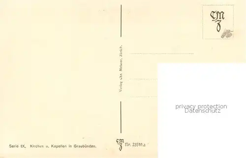 Curaglia im Medels mit Kirche Curaglia