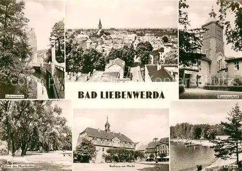 Bad_Liebenwerda Lubwartturm Panorama Eisenmoorbad Park des Moorbodes Rathaus am Markt Waldbad Bad_Liebenwerda