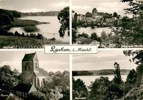 Lychen Warlsee Kirche Zenssee Panorama Lychen