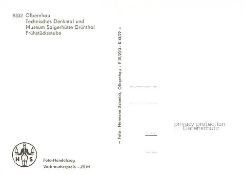 Olbernhau_Erzgebirge Museum Saigerhuette Gruenthal Fruehstuecksstube Olbernhau Erzgebirge