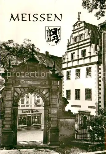 Meissen_Elbe_Sachsen Altes Brauhaus und Tuchmachertor Meissen_Elbe_Sachsen