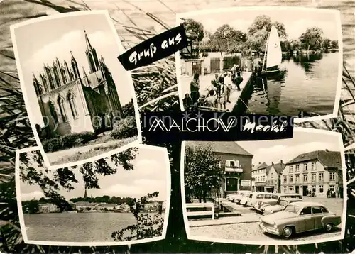 Malchow Kloster Bootssteg Seepartie Sparkasse Malchow