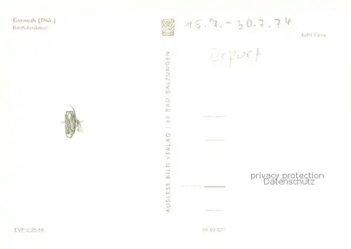 Eisenach Bach Denkmal 