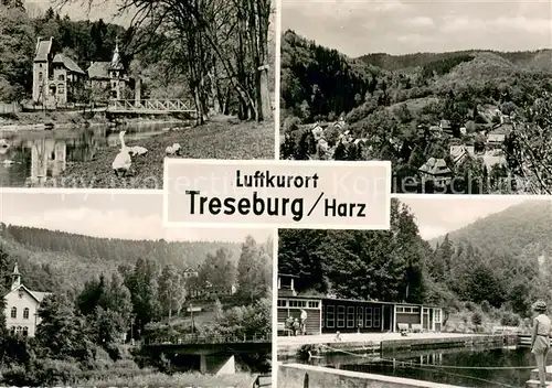 Treseburg_Harz Gasthaus Panorama Seepartie Treseburg Harz