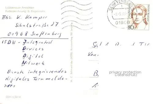 Luebbenau_Spreewald Luebbenauer Ansichten Federzeichnung Luebbenau Spreewald