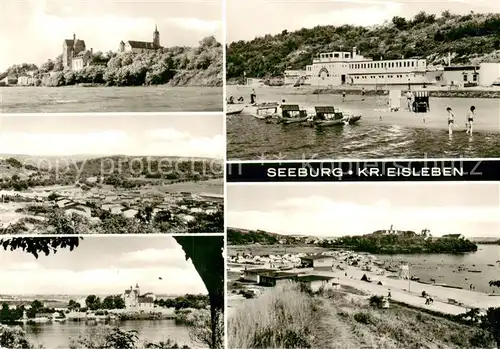 Seeburg_Eisleben Panorama Teilansichten Strandpartien Seeburg_Eisleben