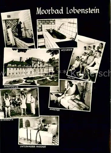 Bad_Lobenstein_Thueringen Moorbad Sauna Sanatorium Gymnastik Massage Unterwasser Massage Bad_Lobenstein_Thueringen