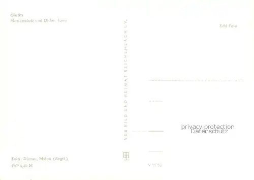 Goerlitz_Sachsen Marienplatz und Dicker Turm Goerlitz Sachsen