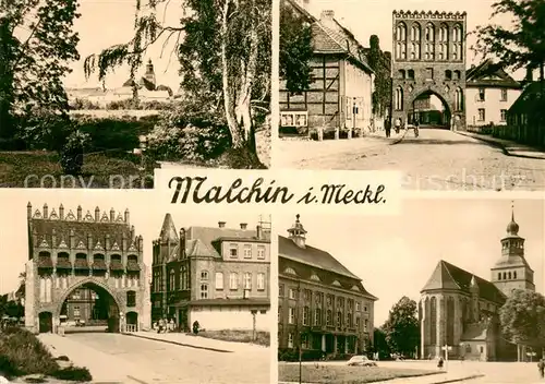 Malchin_Demmin Panorama Stadttor Kirche Malchin Demmin