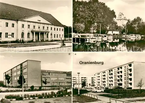 Oranienburg Post Bootshafen an der Hafel Allende Oberschule Neubauviertel Oranienburg