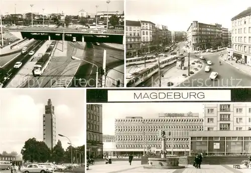 Magdeburg Damschke Platz Hesselbachplatz Aussichtsturm Centrum Warenhaus Magdeburg