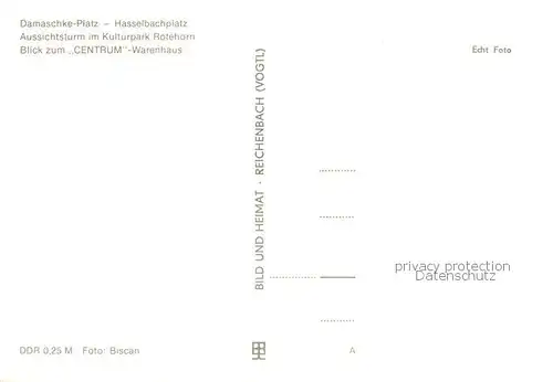 Magdeburg Damschke Platz Hesselbachplatz Aussichtsturm Centrum Warenhaus Magdeburg