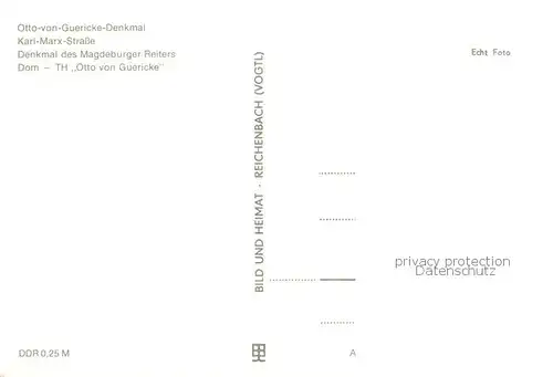 Magdeburg Otto von Guericke Denkmal Karl Marx Strasse Denkmal des Magdeburger Reiters Dom TH Otto von Guericke Magdeburg