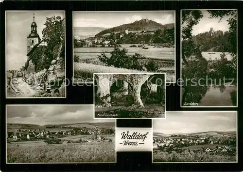 Walldorf_Meiningen Teilansichten Sandsteinhoehle Landsberg Panorama Walldorf Meiningen