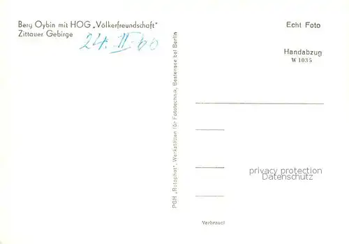 Oybin Berg Oybin mit HOG Voelkerfreundschaft Oybin