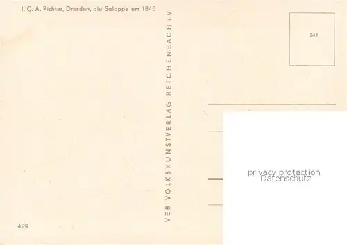 Dresden Die Saloppe um 1845 Dresden