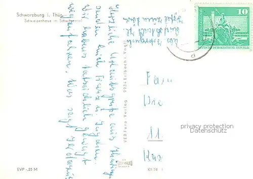 Schwarzburg_Thueringer_Wald Schweizerhaus im Schwarzatal Terrasse Schwarzburg_Thueringer