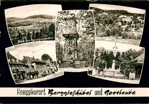 Berggiesshuebel Panoramahoehe Aussichtsturm Ortspartie Bad Gottleuba Panorama Park Berggiesshuebel
