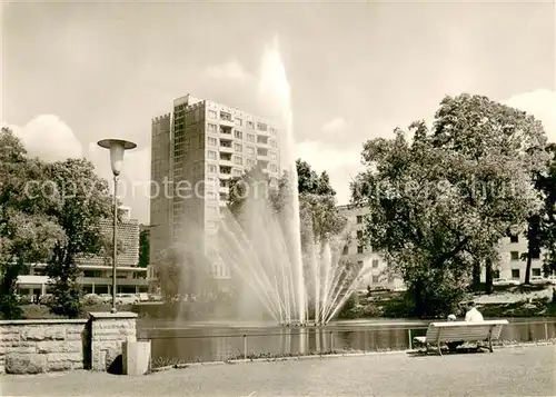 Suhl_Thueringer_Wald Ernst Thaelmann Platz Fontaene Suhl_Thueringer_Wald