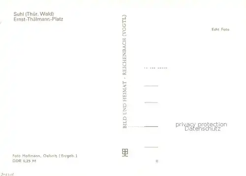 Suhl_Thueringer_Wald Ernst Thaelmann Platz Fontaene Suhl_Thueringer_Wald