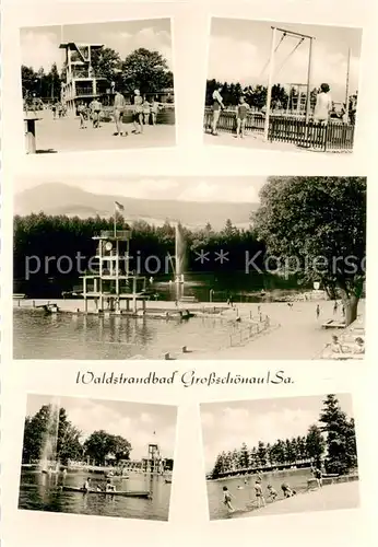 Grossschoenau_Sachsen Waldstrandbad Teilansichten Grossschoenau Sachsen