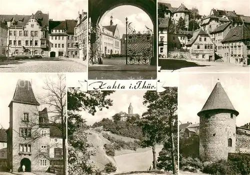 Kahla_Thueringen Schloss Eingang Orts und Teilansichten Stadttor Burgturm Kahla_Thueringen